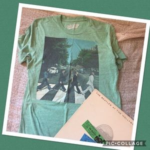 Green heather Beatles Abbey Road T-shirt